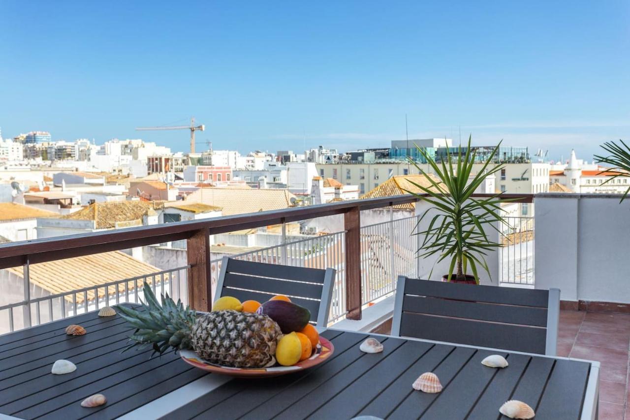 Ferienwohnung Marina Penthouse Faro Center Exterior foto